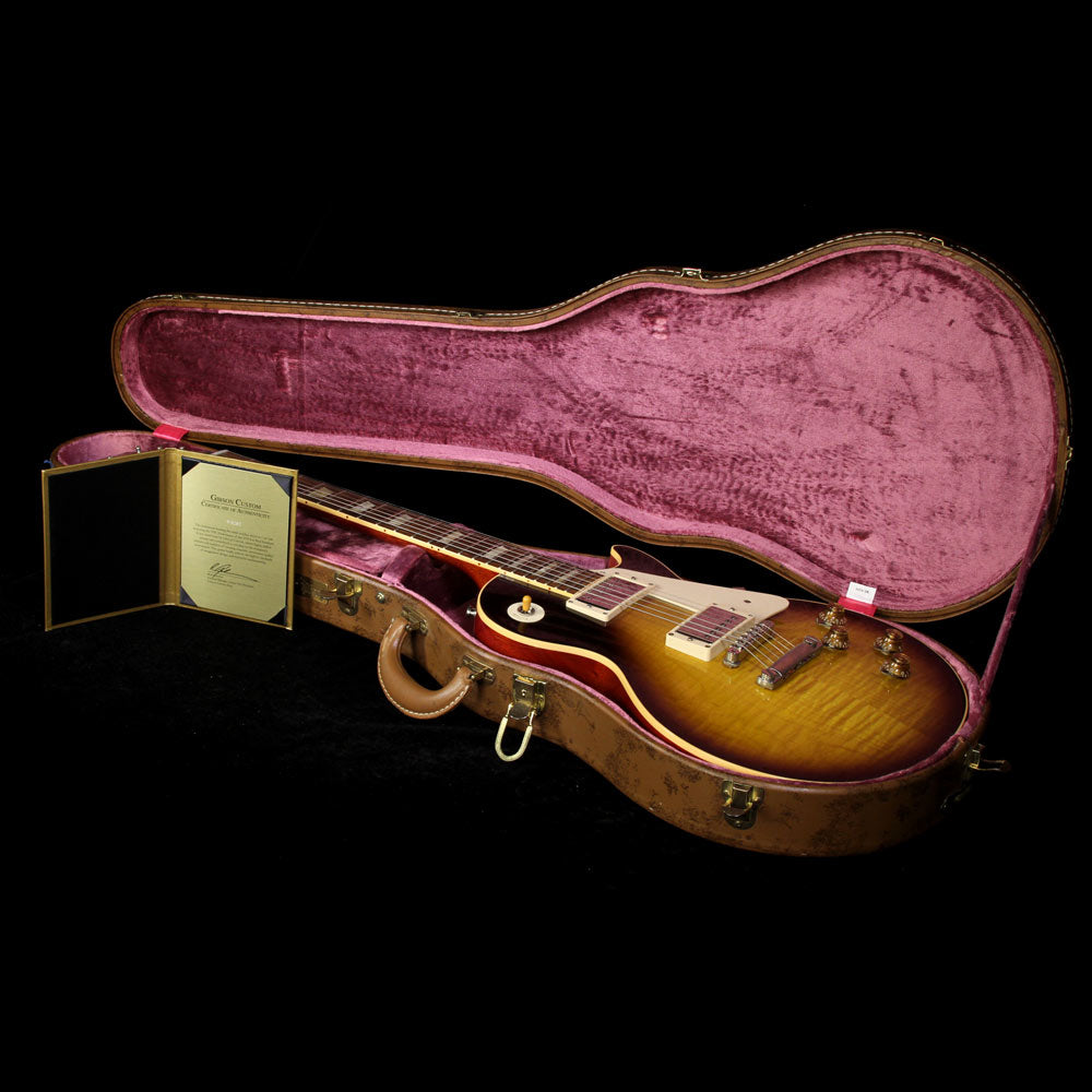 Used 2009 Gibson Custom Shop 1959 Les Paul Reissue 50th Anniversary Electric Guitar Darkburst — 6