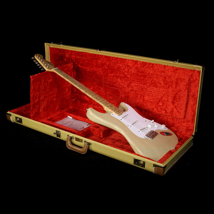Used 1994 Fender Custom Shop 1954 Stratocaster Electric Guitar White Blonde