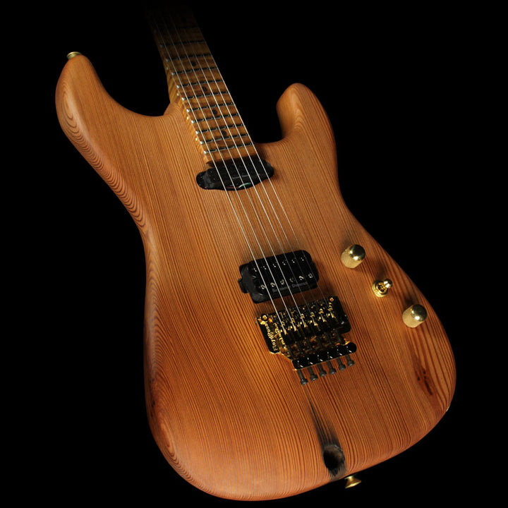 Charvel Custom Shop Music Zoo Exclusive Carbonized Recycled Redwood San Dimas HS Electric Guitar