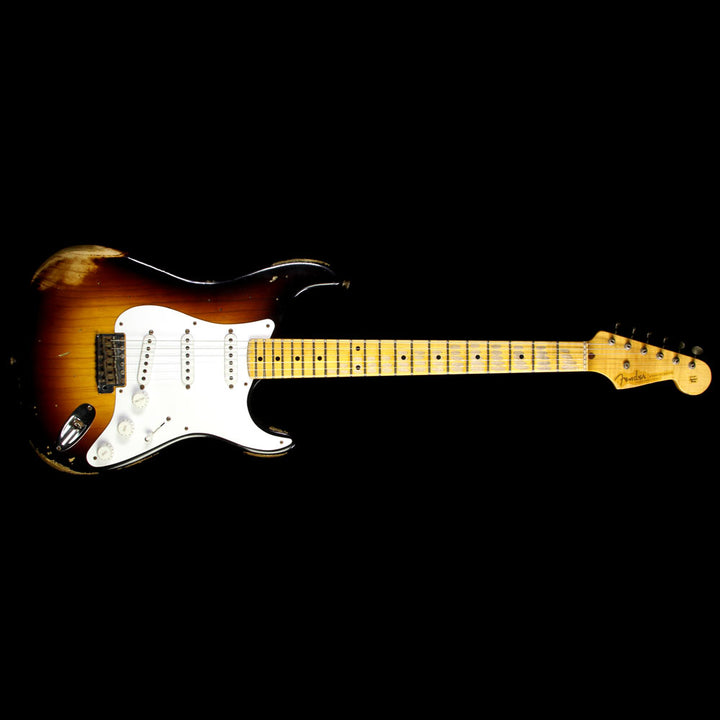 Used 2014 Fender Custom Shop 60th Anniversary 1954 Stratocaster Relic Electric Guitar 2-Tone Sunburst