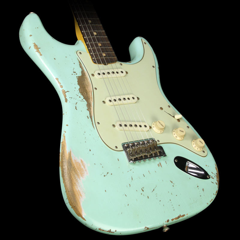 Used 2015 Fender Custom Shop Masterbuilt Jason Smith 1959 Stratocaster Heavy Relic Electric Guitar Surf Green — 1