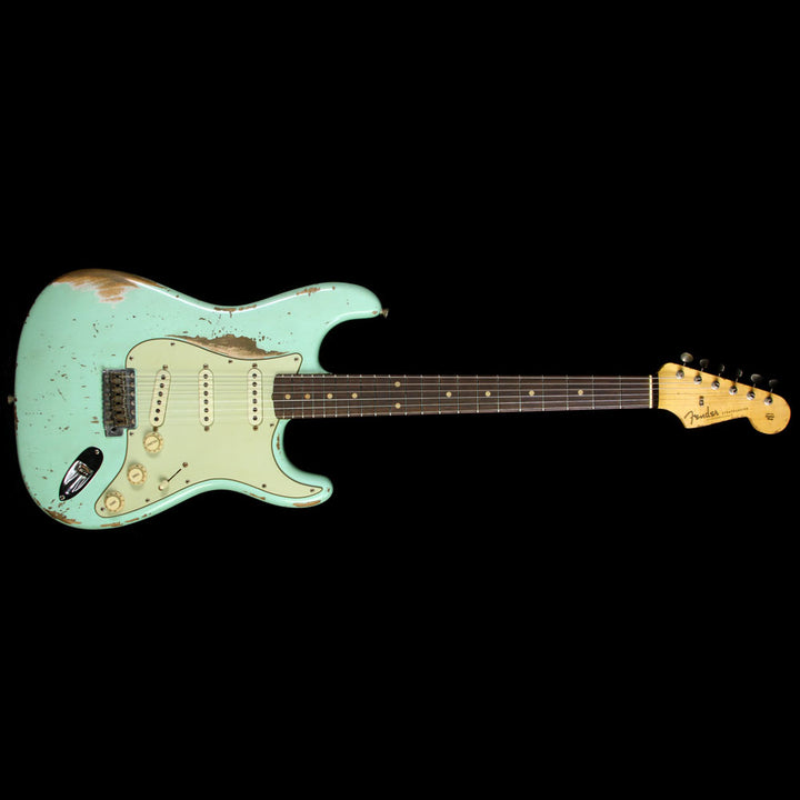Used 2015 Fender Custom Shop Masterbuilt Jason Smith 1959 Stratocaster Heavy Relic Electric Guitar Surf Green