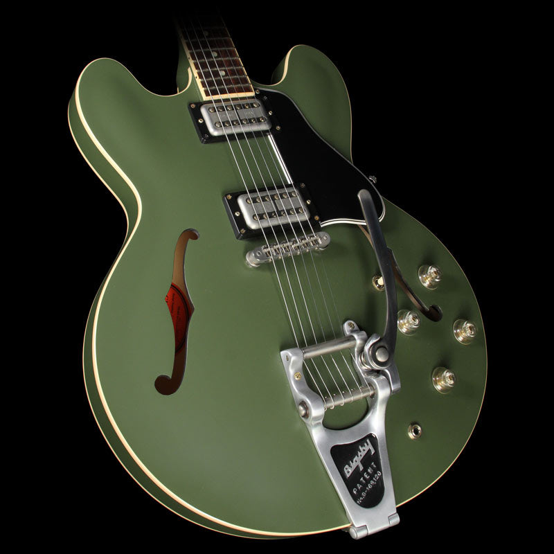 Used 2013 Gibson Memphis Chris Cornell ES-335 Electric Guitar Olive Green — 1