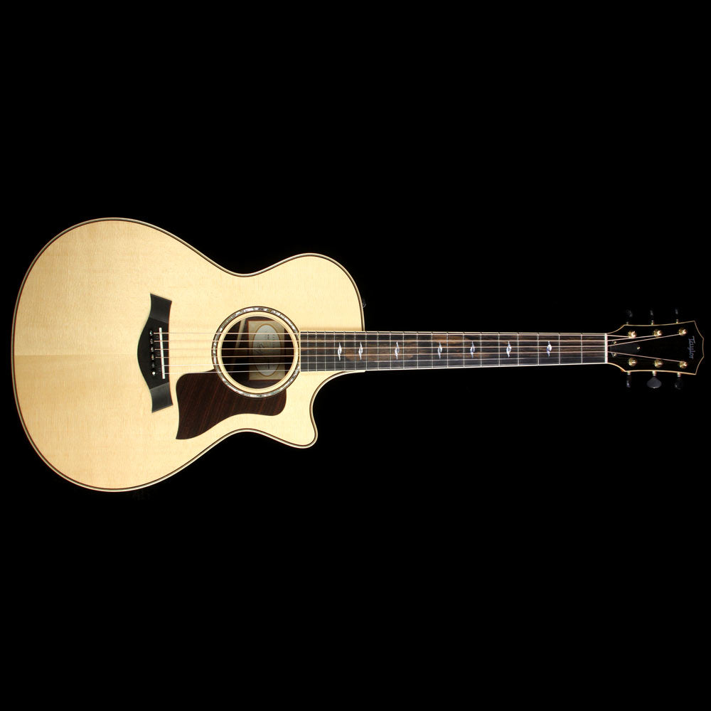 Used Taylor 812ce Grand Concert Acoustic Guitar Natural — 2