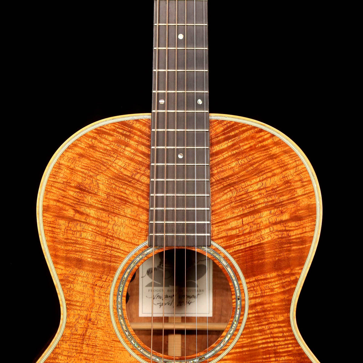 Froggy Bottom H-12 Grand Concert Deluxe Koa Acoustic Natural — 7
