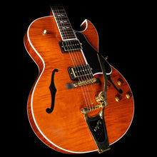 Used 2013 Gibson Memphis ES-195 Figured Electric Guitar Trans Amber