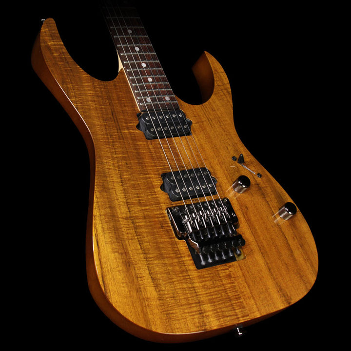 Used 2015 Ibanez Prestige RG652K-KB Koa Electric Guitar Natural