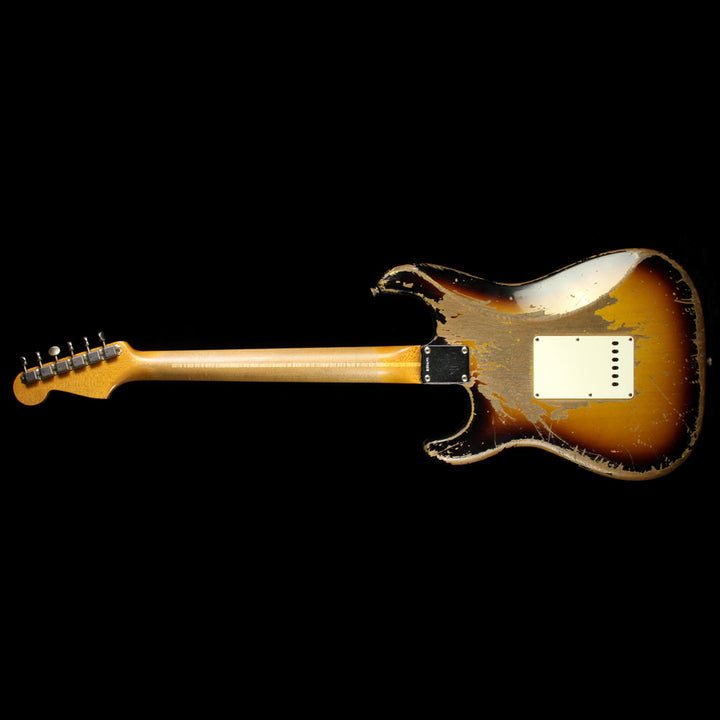 Used Fender Custom Shop Masterbuilt Jason Smith 1957 Roasted Alder Stratocaster Ultimate Relic Electric Guitar 2-Tone Sunburst