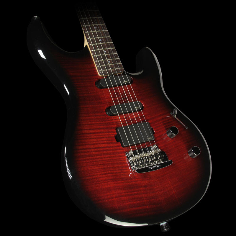 Used Ernie Ball Music Man Ball Family Reserve Luke Electric Guitar Ruby Red Burst — 1