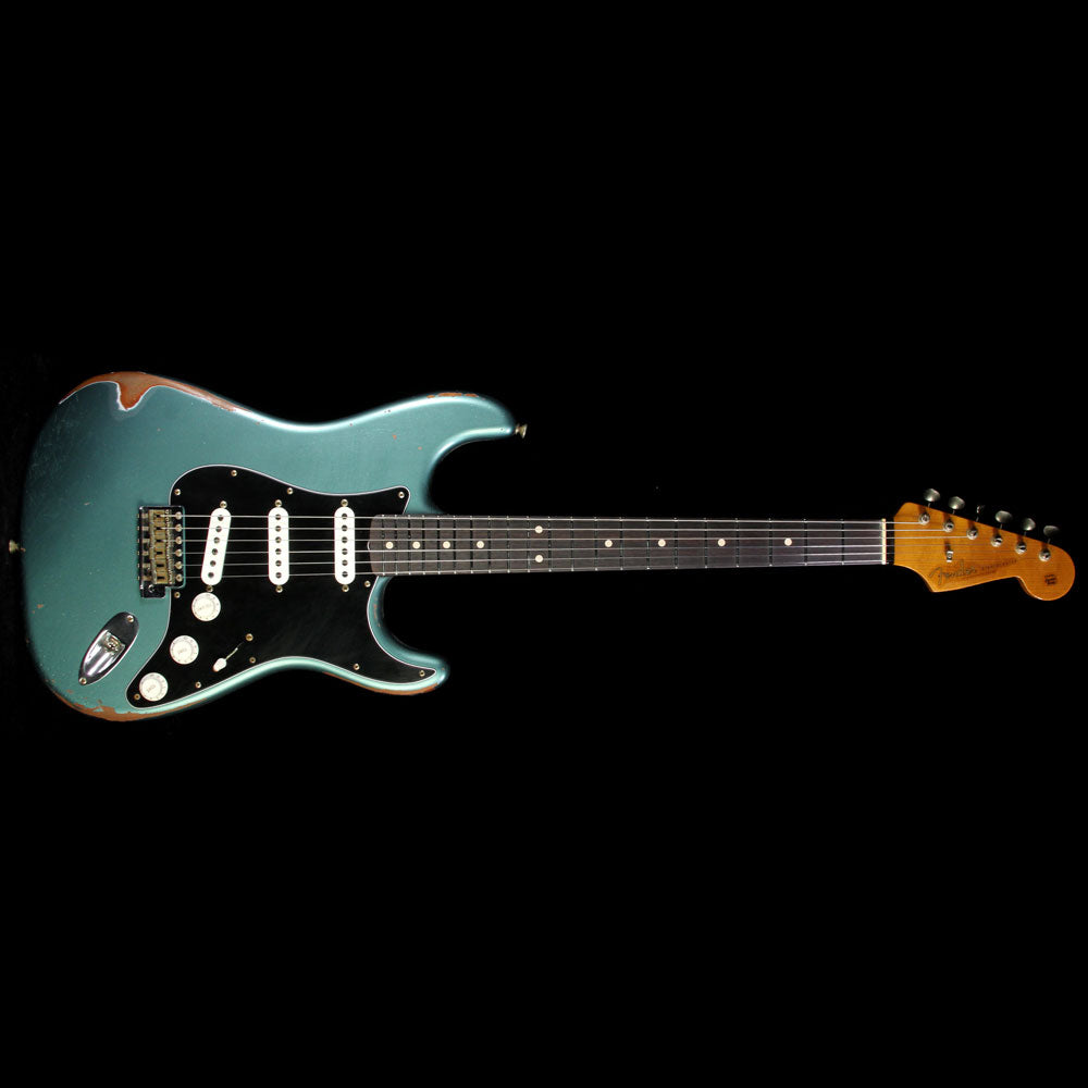 Used Fender Custom Shop Masterbuilt Yuriy Shishkov Mahogany '60 Stratocaster Relic Electric Guitar Sherwood Green — 2