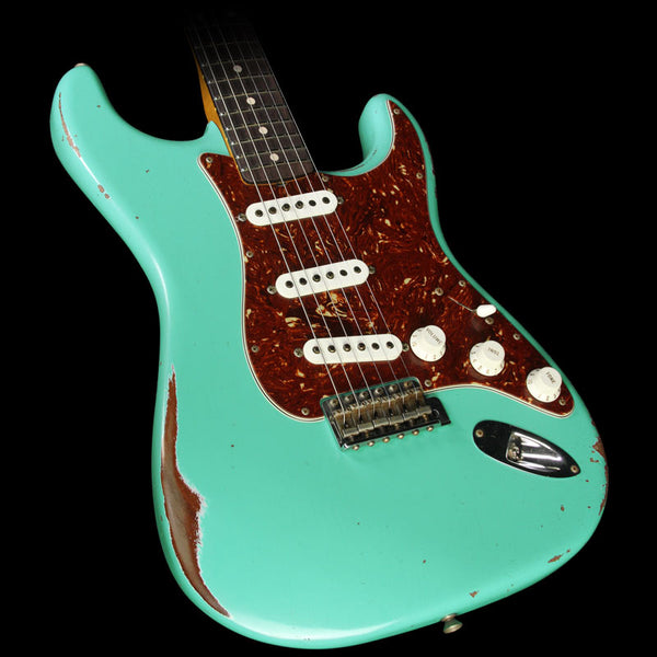 Fender Custom Shop Masterbuilt Yuriy Shishkov Mahogany '60 Stratocaster Relic Electric Guitar Seafoam Green