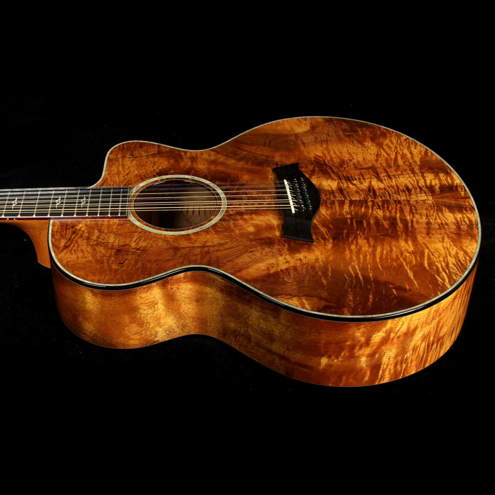 Used 2002 Taylor K65ce 12-String Jumbo Koa Acoustic Guitar Natural — 5