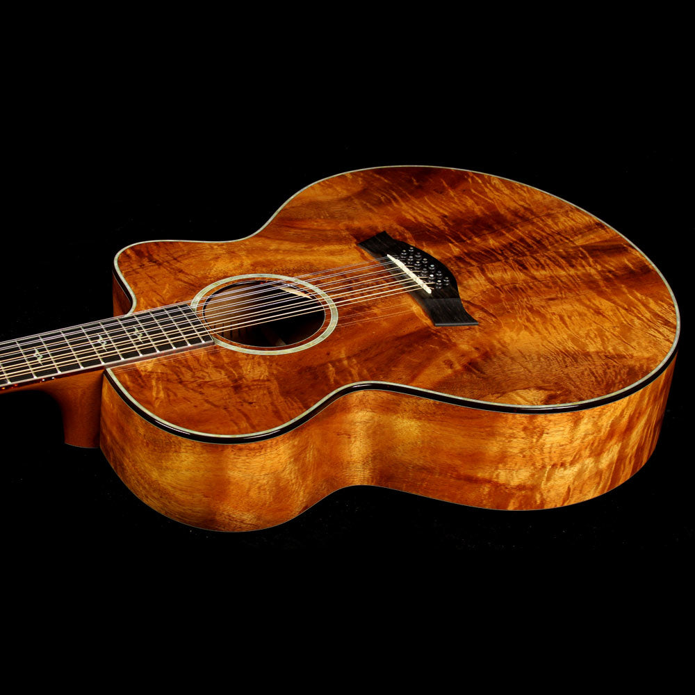 Used 2002 Taylor K65ce 12-String Jumbo Koa Acoustic Guitar Natural — 6