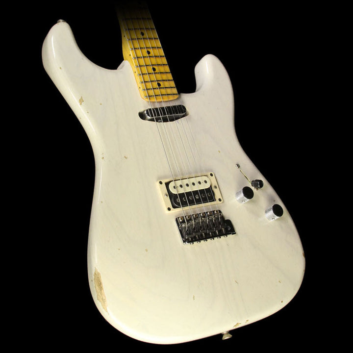 Used Fender Custom Shop Limited Edition Relic H/S Stratocaster Electric Guitar Aged White Blonde