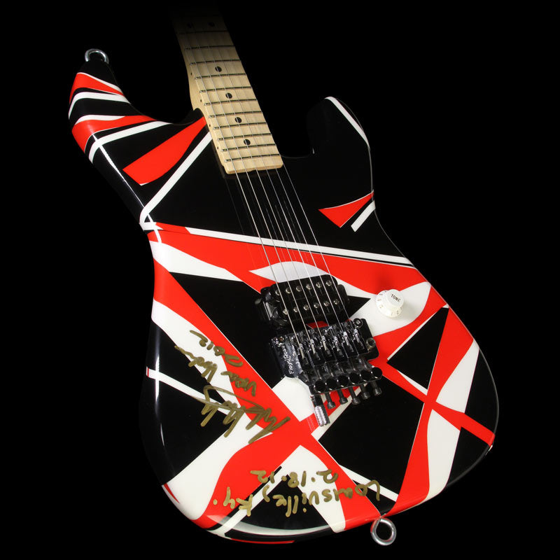 Used Charvel EVH Art Series Louisville 2012 Electric Guitar Black / Red / White — 1