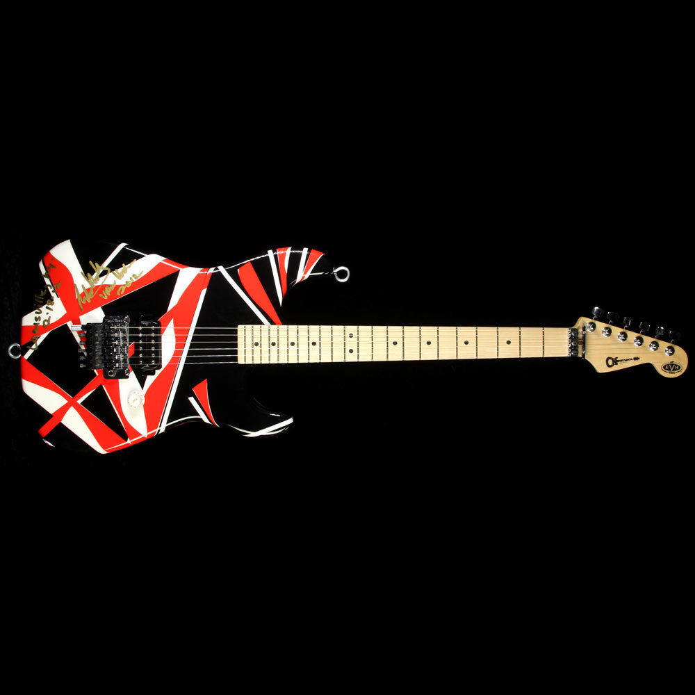 Used Charvel EVH Art Series Louisville 2012 Electric Guitar Black / Red / White — 2