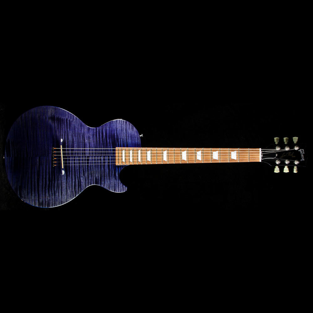Used Gibson Custom Shop Les Paul Acoustic Guitar Midnight Blue — 2