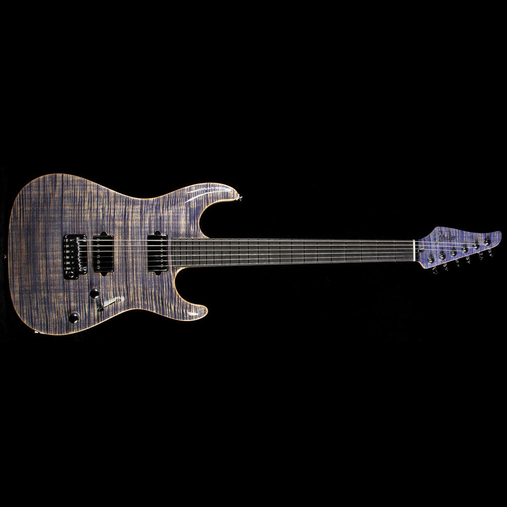 Used 2012 Suhr Standard Carve Top Electric Guitar Faded Trans Blue Denim Slate — 2