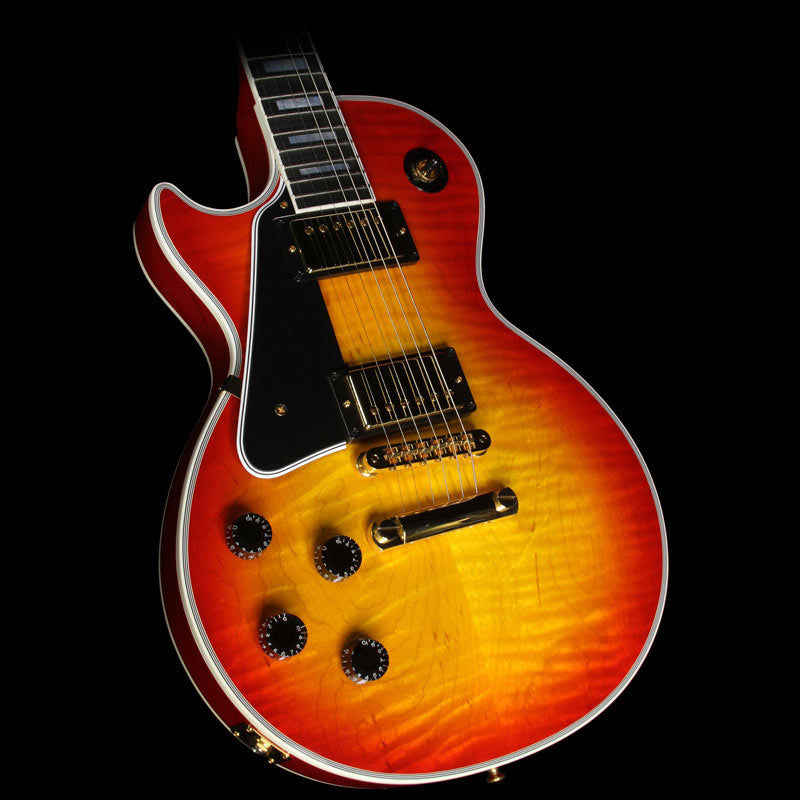 Used 2012 Gibson Custom Shop Les Paul Custom Left-Handed Electric Guitar Heritage Cherry — 1