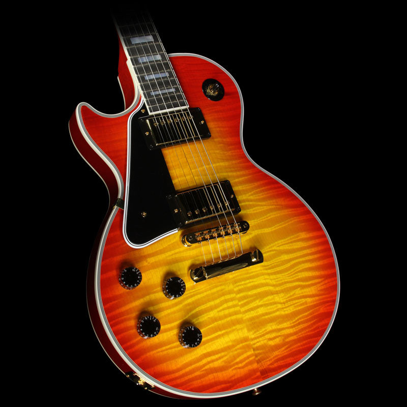 Used 2013 Gibson Custom Shop Les Paul Custom Left-Handed Electric Guitar Heritage Cherry — 1