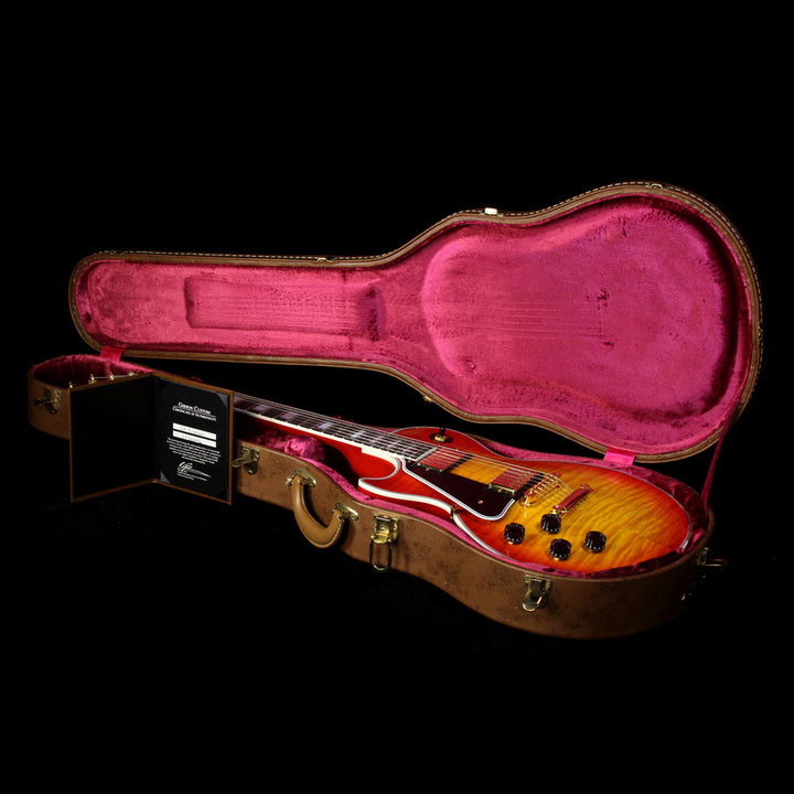 Used 2013 Gibson Custom Shop Les Paul Custom Left-Handed Electric Guitar Heritage Cherry