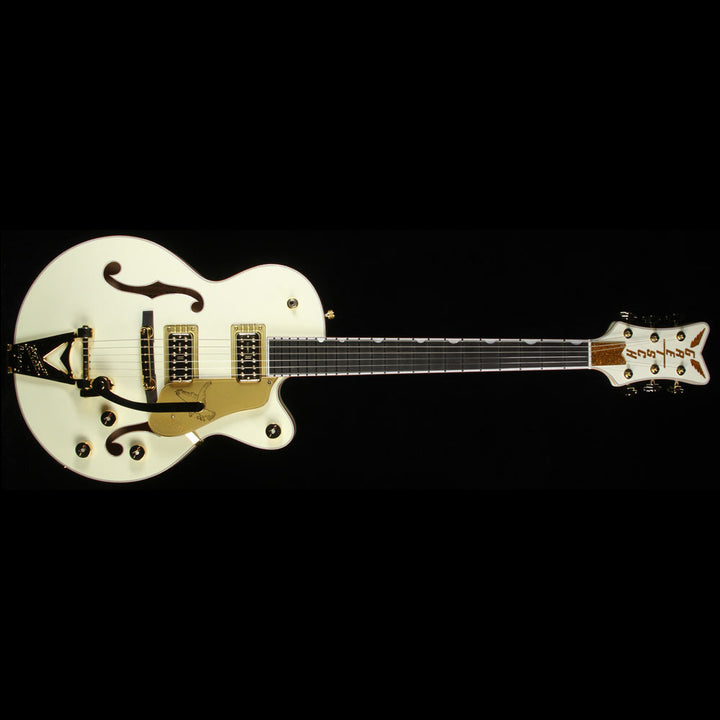 Used Gretsch Limited Edition G6112TCB-WF Falcon Junior Electric Guitar Vintage White