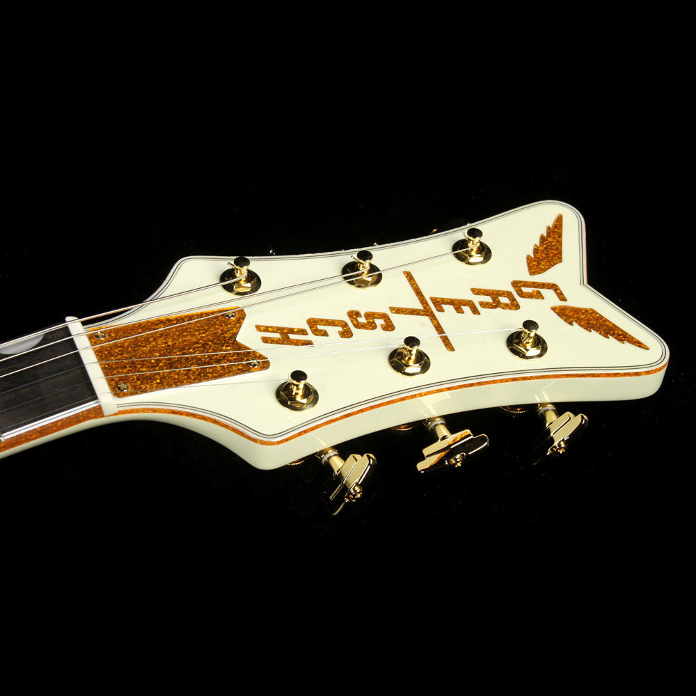 Used Gretsch Limited Edition G6112TCB-WF Falcon Junior Electric Guitar Vintage White — 4