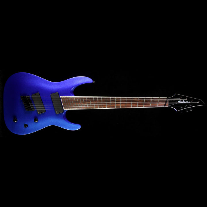 Used Jackson X Series Soloist Archtop Fanned Fret 7-String Electric Guitar Metallic Blue