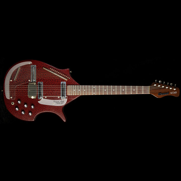 Used 1968 Coral Electric Sitar Red Crackle