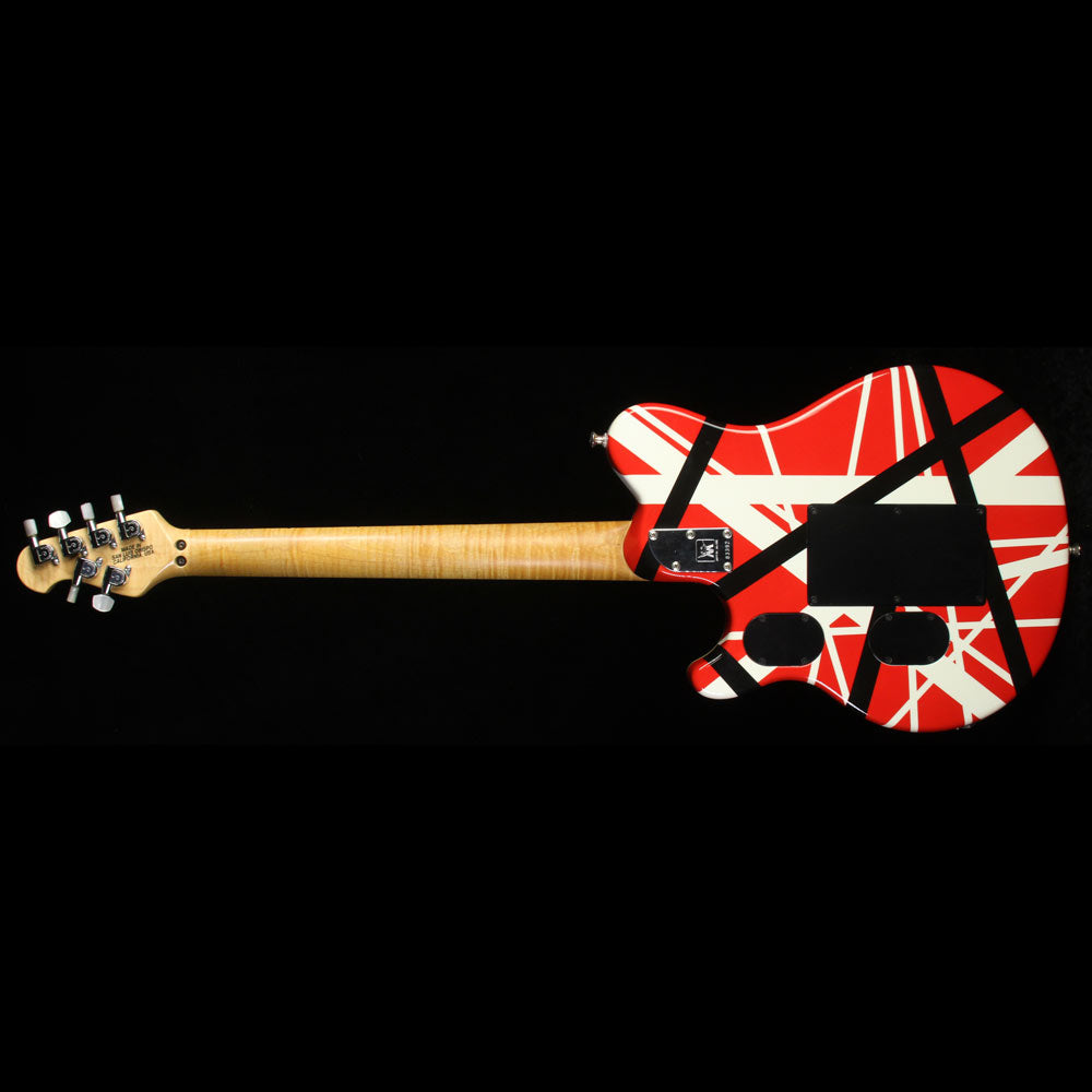 Used 1993 Ernie Ball Music Man Eddie Van Halen Signature Electric Guitar Custom Aftermarket Red/White/Black Stripes — 3
