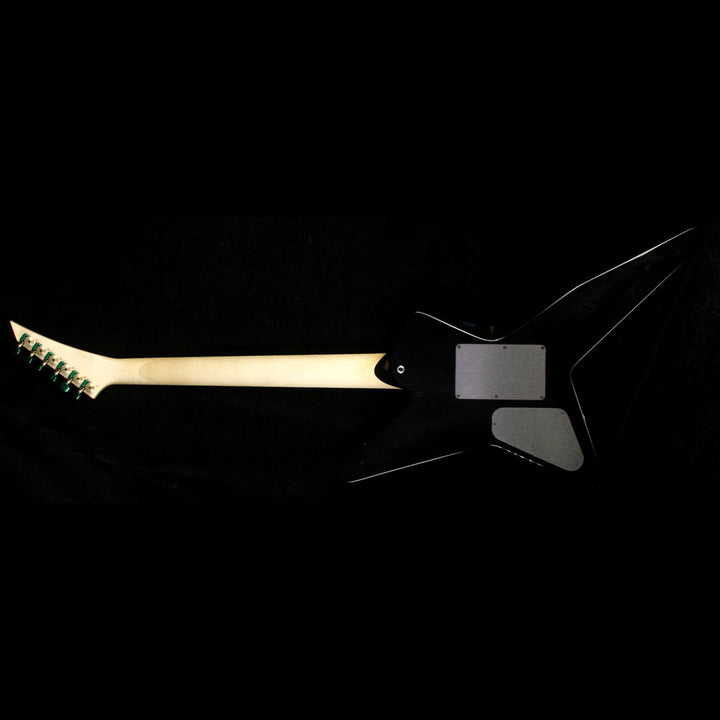 Used 2013 Jackson Custom Shop Star Electric Guitar Black w/Green Neck Binding