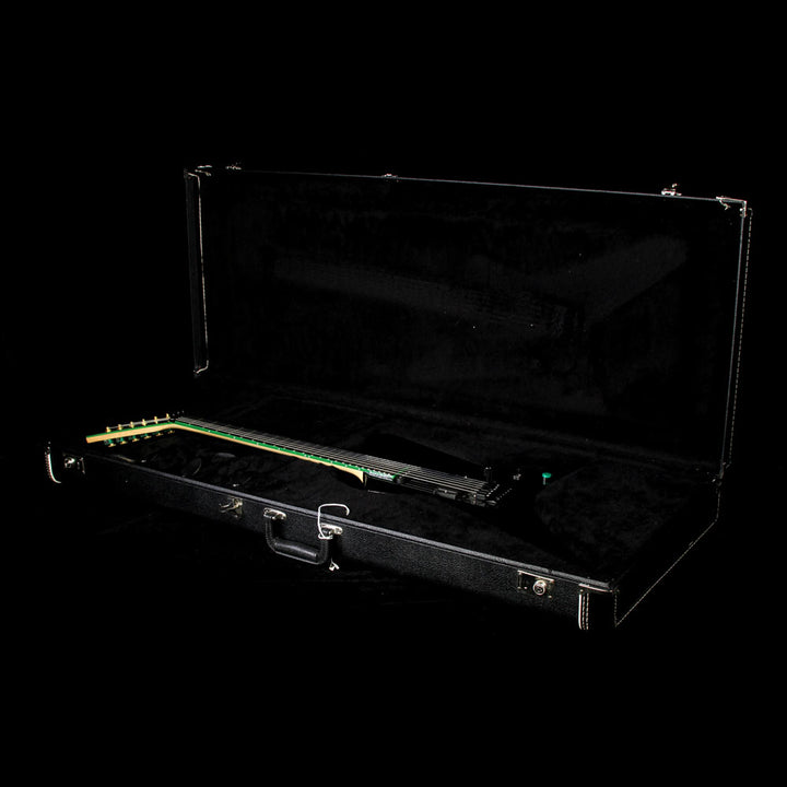 Used 2013 Jackson Custom Shop Star Electric Guitar Black w/Green Neck Binding