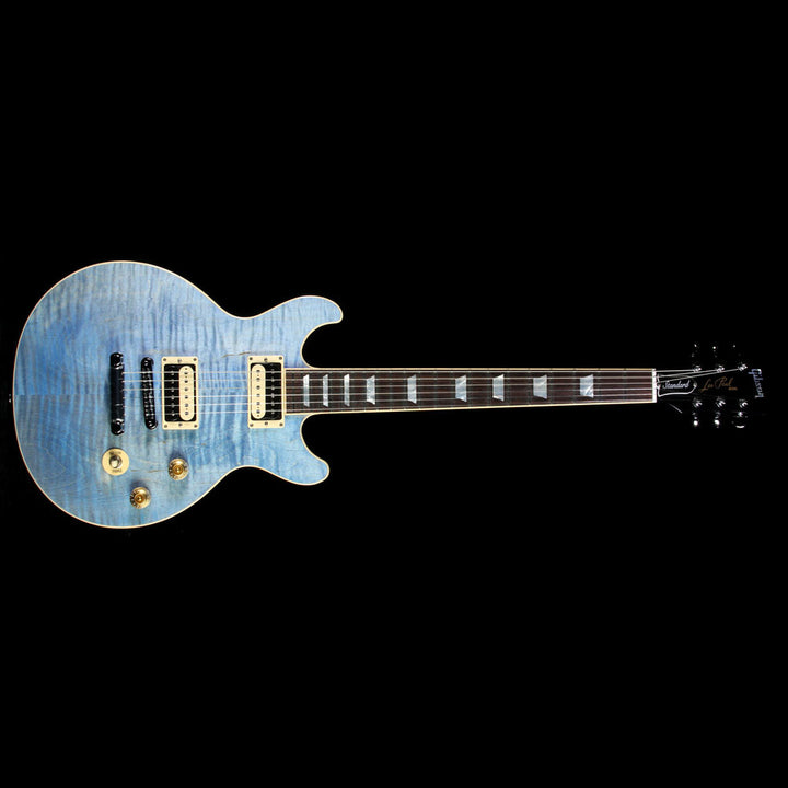 2017 Gibson Les Paul DC Carved Top Electric Guitar Ocean Blue