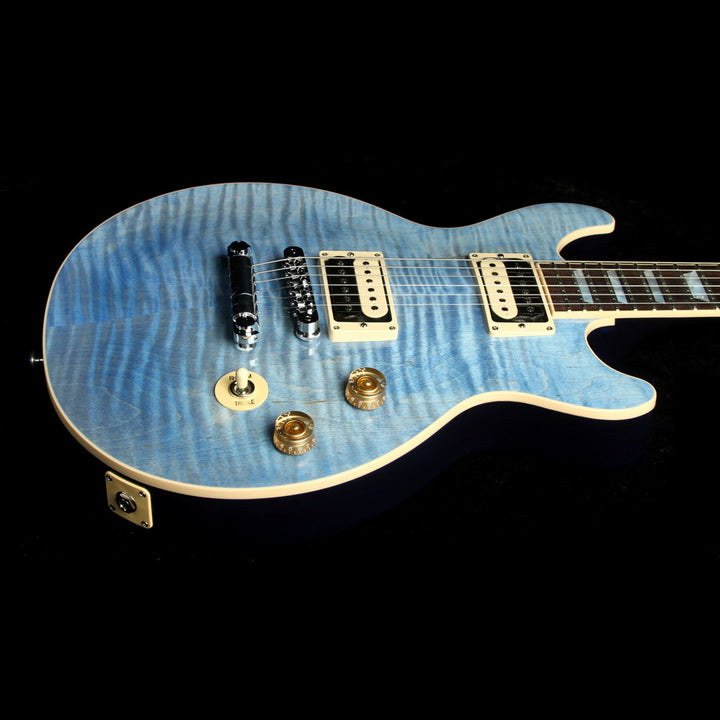 2017 Gibson Les Paul DC Carved Top Electric Guitar Ocean Blue
