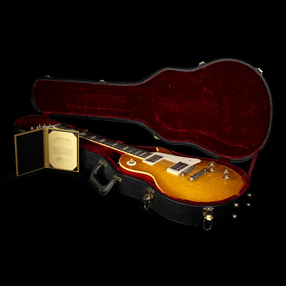Used 2010 Gibson Custom Shop 1960 50th Anniversary Version #2 Les Paul Electric Guitar Light Ice Tea Burst — 9