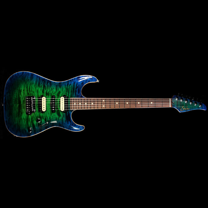 Suhr Standard Carve Top Electric Guitar Custom Blue & Green Burst