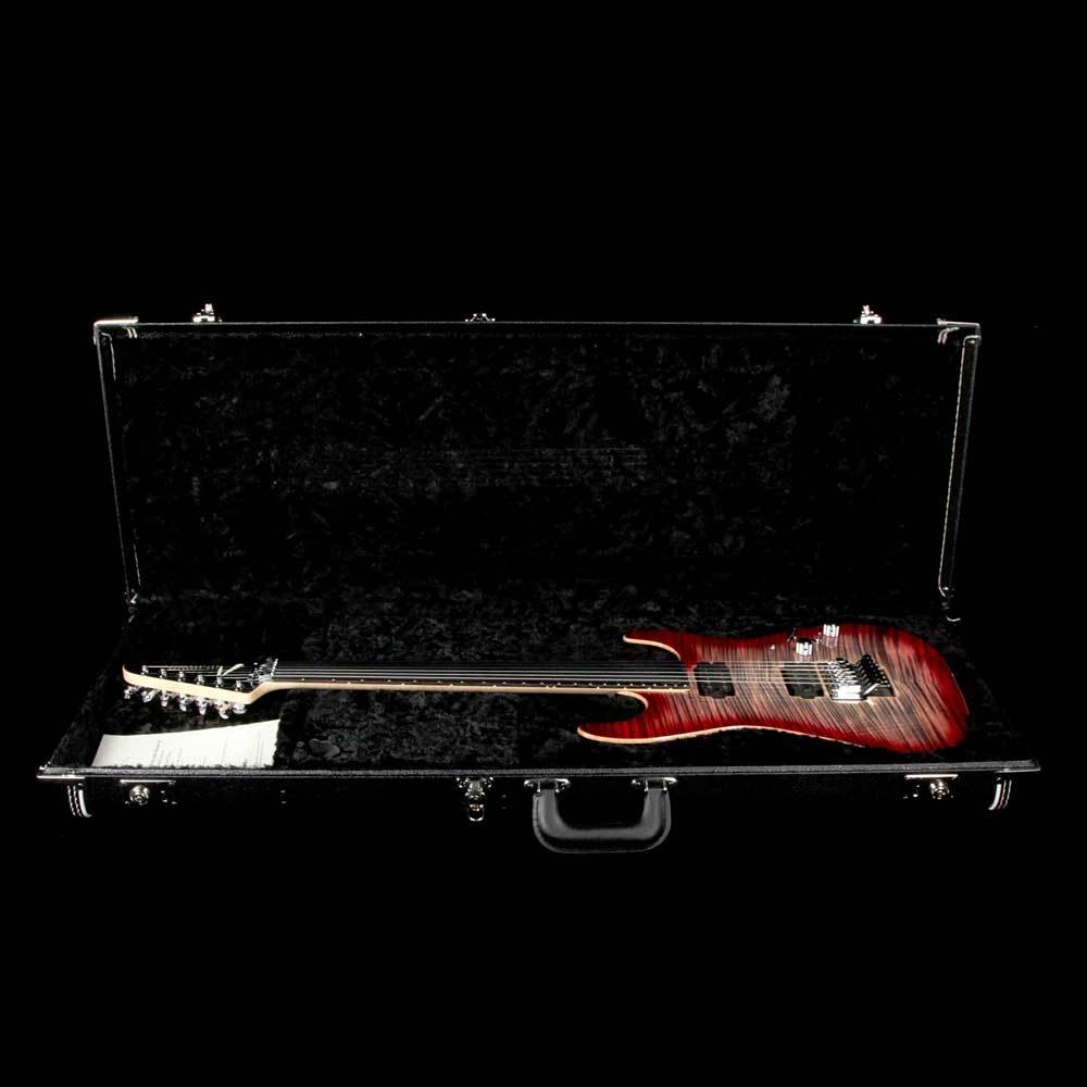 Tom Anderson Guitarworks Drop Top Electric Guitar Natural Black to T-Red Burst — 10