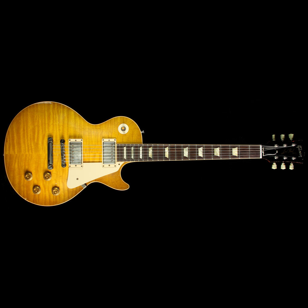 Used 2011 Gibson Custom Shop Collectors Choice #2 Goldie 1959 Les Paul Electric Guitar Aged Green Lemon Burst — 2