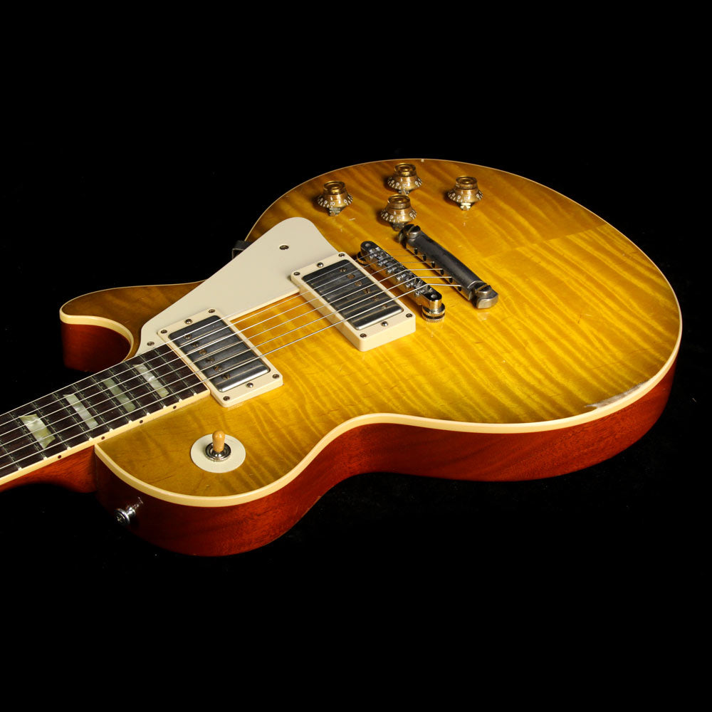 Used 2011 Gibson Custom Shop Collectors Choice #2 Goldie 1959 Les Paul Electric Guitar Aged Green Lemon Burst — 7