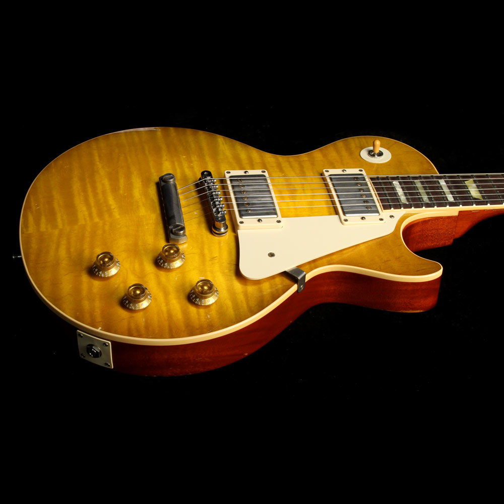 Used 2011 Gibson Custom Shop Collectors Choice #2 Goldie 1959 Les Paul Electric Guitar Aged Green Lemon Burst — 8