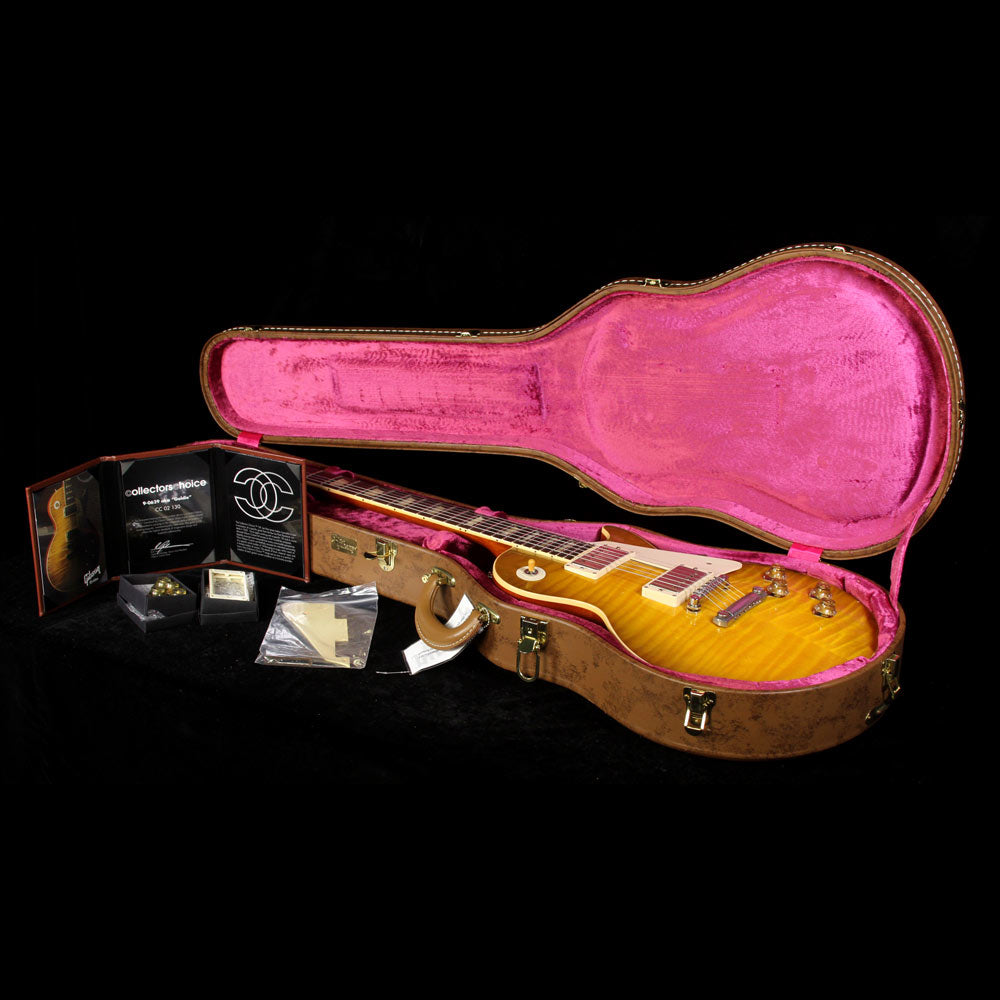 Used 2011 Gibson Custom Shop Collectors Choice #2 Goldie 1959 Les Paul Electric Guitar Aged Green Lemon Burst — 9