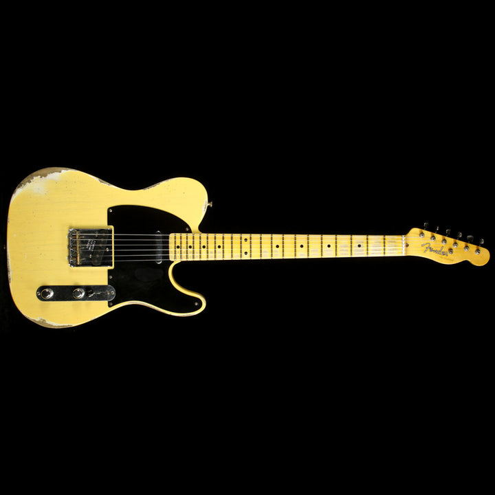 Used 2015 Fender Custom Shop Time Machine 1952 Heavy Relic Telecaster Electric Guitar Nocaster Blonde