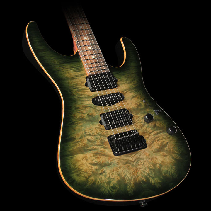 Suhr Modern Electric Guitar Faded Trans Green Burst