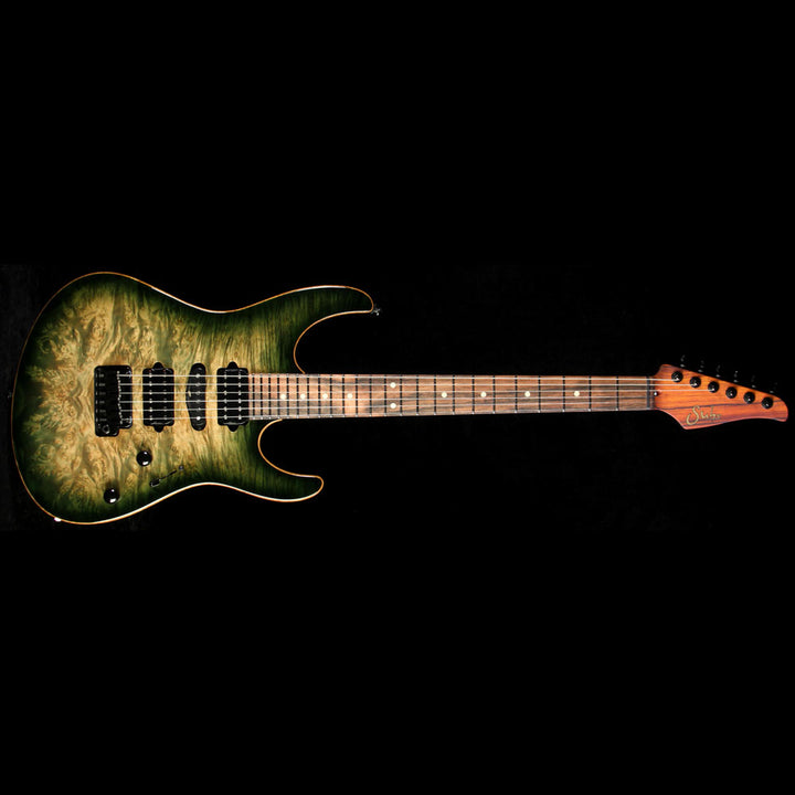 Suhr Modern Electric Guitar Faded Trans Green Burst