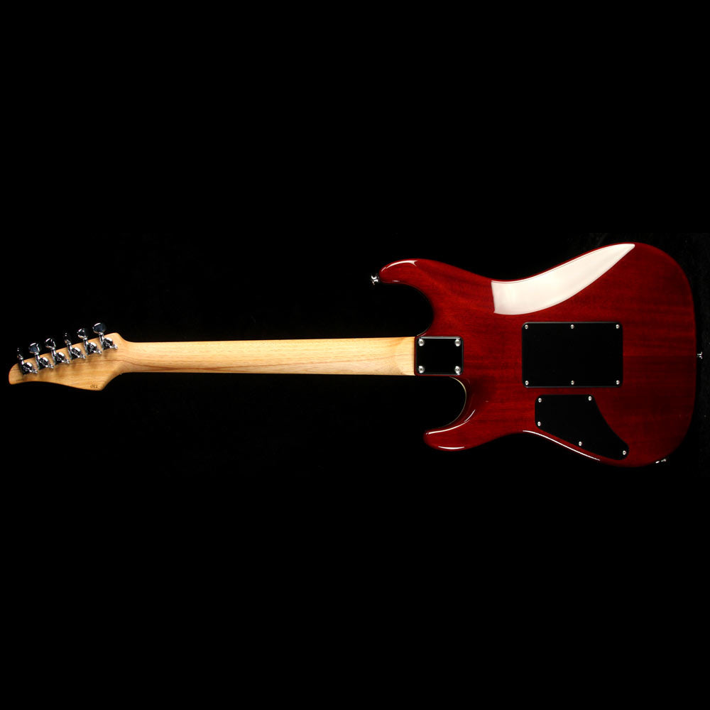 Used Suhr Standard Carve Top Electric Guitar Honey Burst with Trans Brown Back — 3