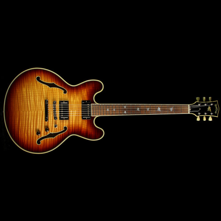 Used Steve Miller Collection Bolin Semi-Hollowbody Fiddleback Maple Electric Guitar Sunburst