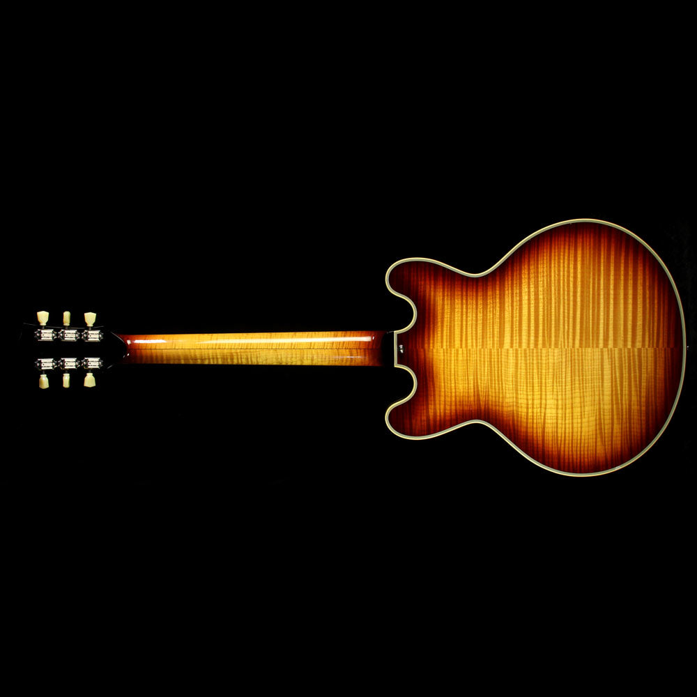 Used Steve Miller Collection Bolin Semi-Hollowbody Fiddleback Maple Electric Guitar Sunburst — 3