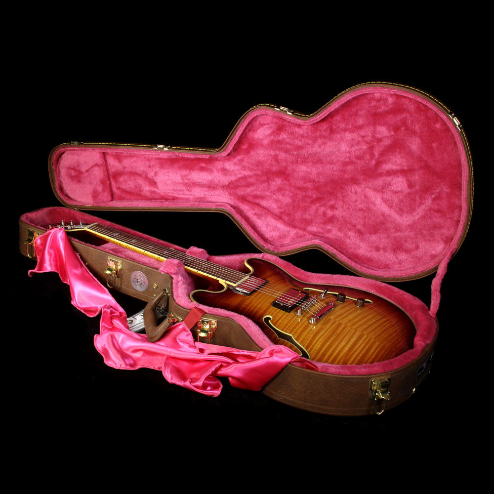 Used Steve Miller Collection Bolin Semi-Hollowbody Fiddleback Maple Electric Guitar Sunburst — 9