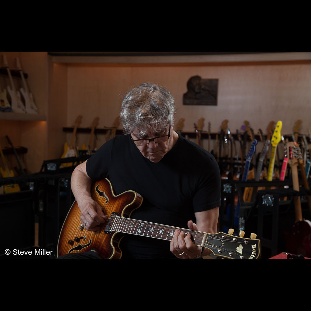 Used Steve Miller Collection Bolin Semi-Hollowbody Fiddleback Maple Electric Guitar Sunburst — 10