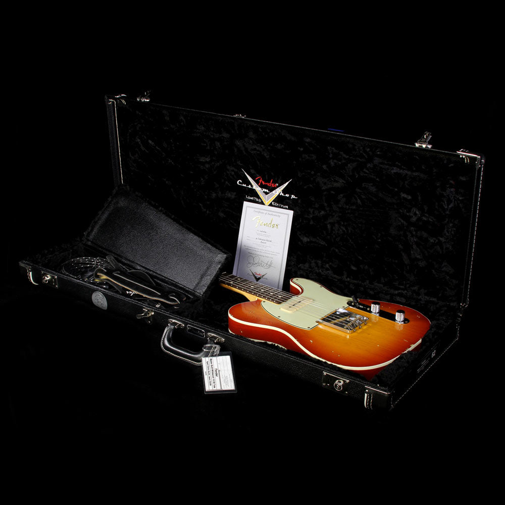 Used Steve Miller Collection Fender Custom Shop Masterbuilt Jason Smith Wildwood 10 '59 Telecaster Relic Electric Guitar Aged Cherry Burst — 7
